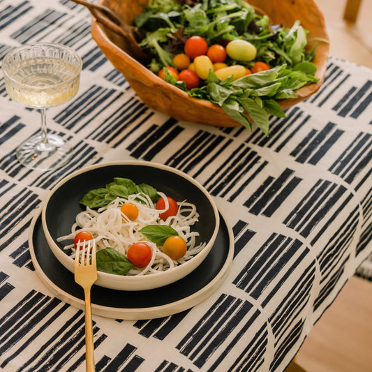 Marguerite in Indigo 70" x 90" Tablecloth