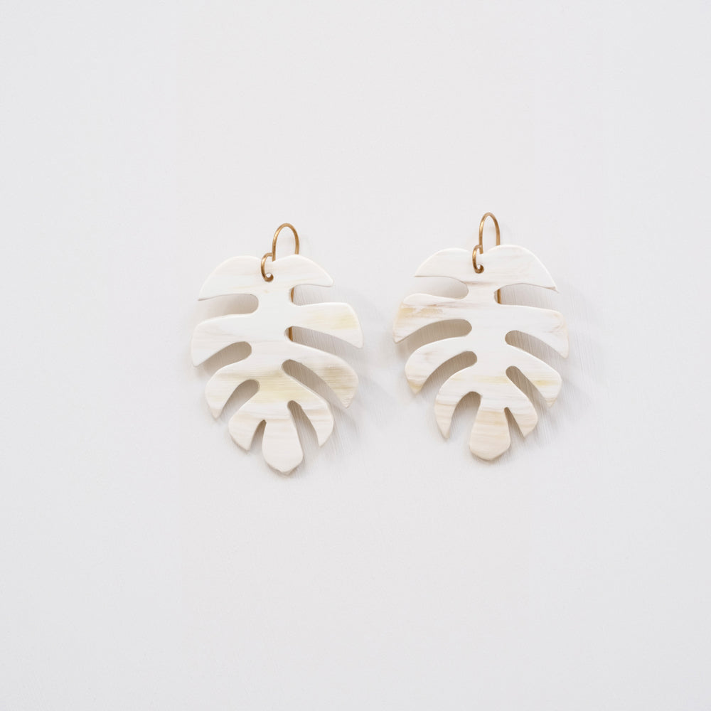 Monstera Palm Earrings