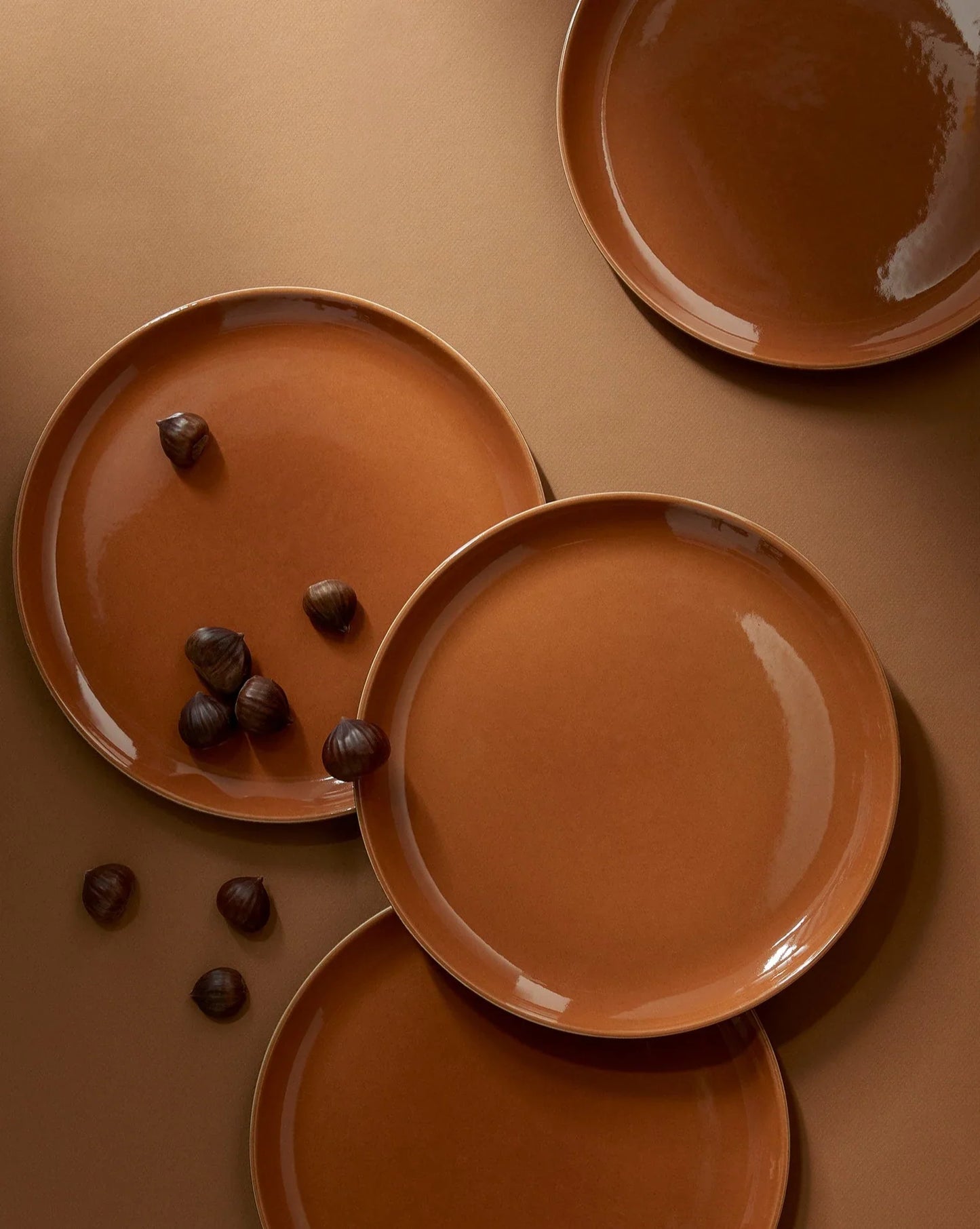 S/4 Tunisian Dinner Plate - Terracotta