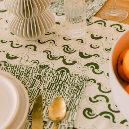 Ortega in Cereus 14" x 90" Table Runner