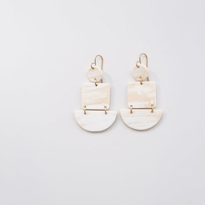 Half Circle Square Earrings