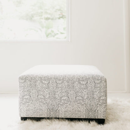 Palizada in Albatross 25" x 27" x 15" Large Ottoman