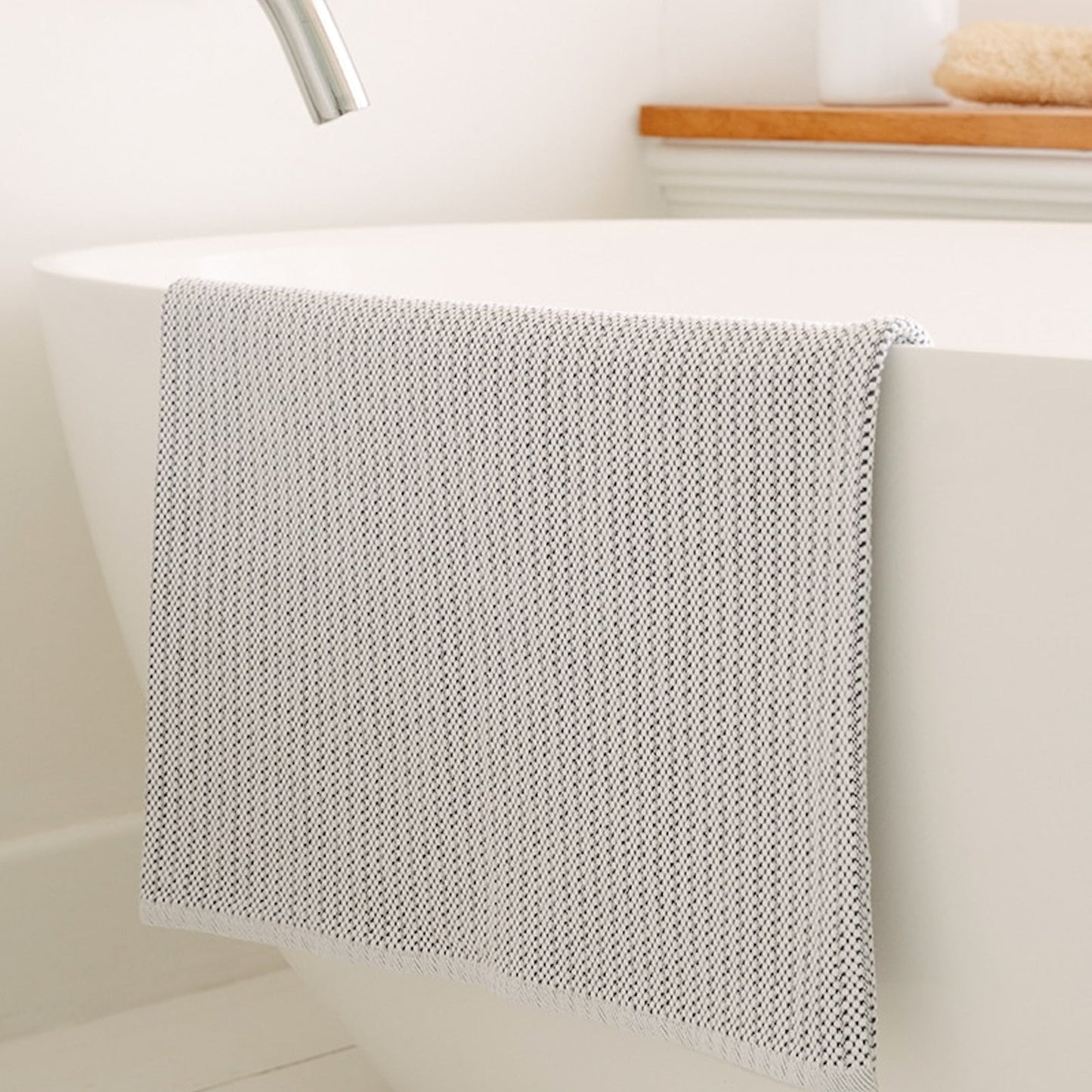 S/2 - Cotton Rib Bath & Shower Mat