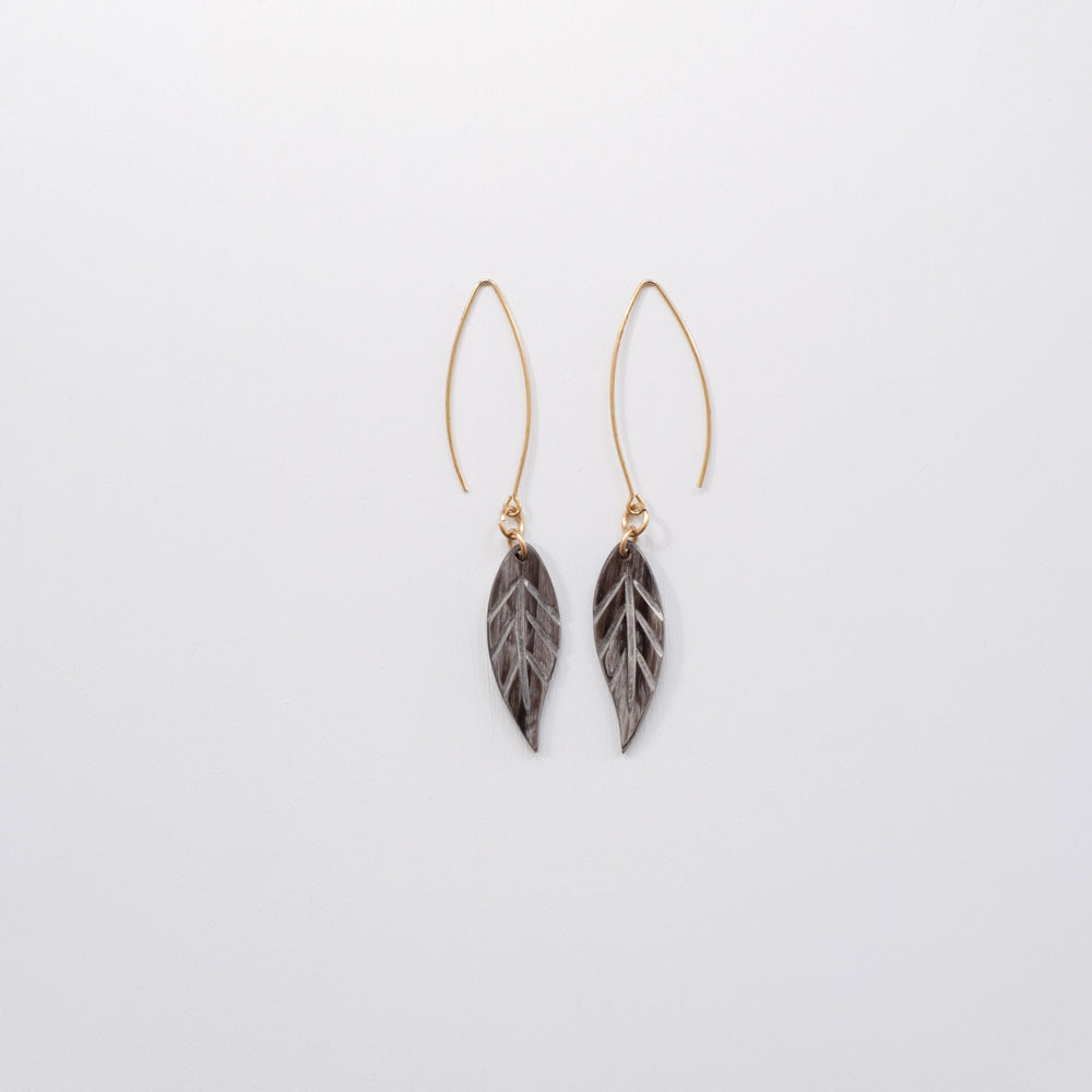 Small Dangling Leaf Earrings