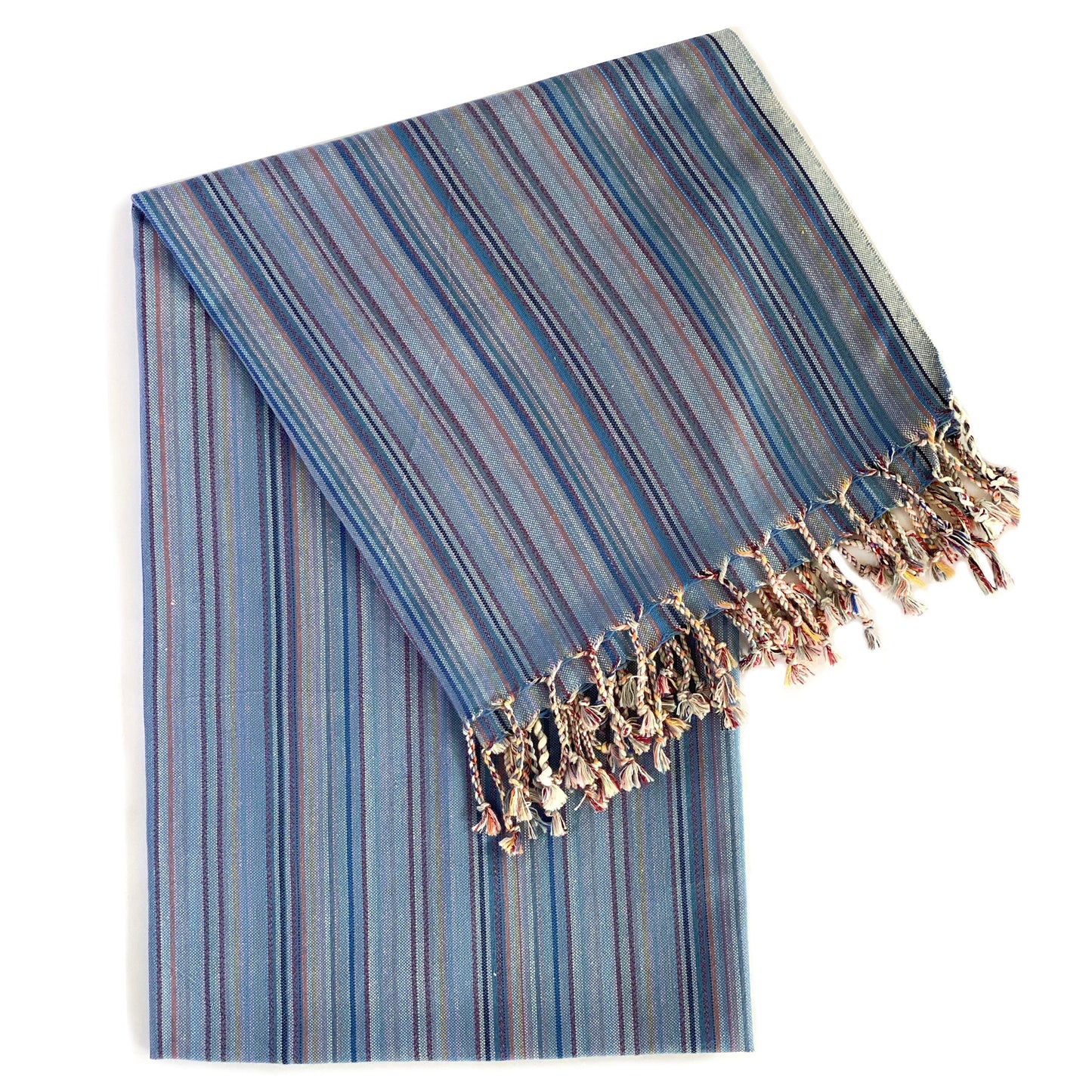 Casablanca Sustainable Turkish Towel / Blanket - Indigo