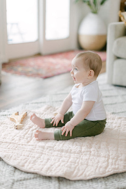 Quilted Play Mat - Blush