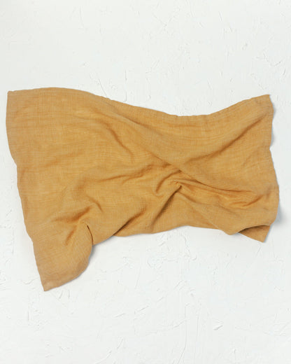 Stone Washed Linen Tea Towel - Gold