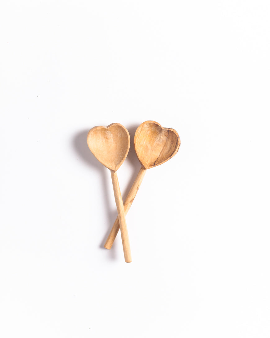 Heart Teaspoons - set of 2