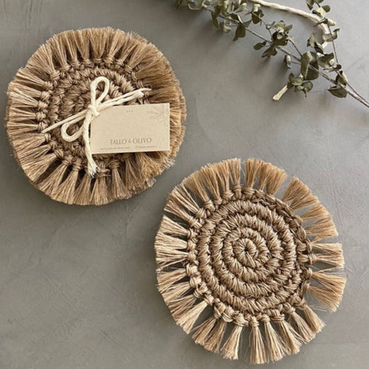 Fringe Coasters - Set of 4