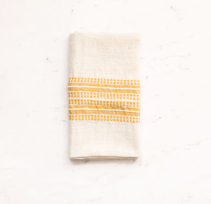 Aden Napkins, Natural / Gold - set of 4