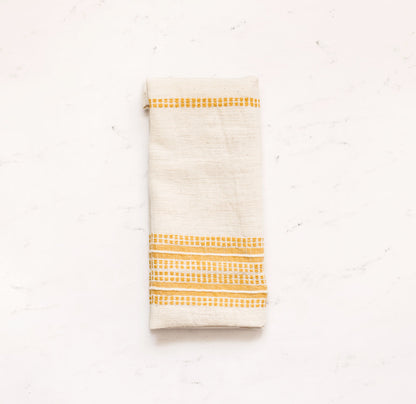 Aden Napkins, Natural / Gold - set of 4