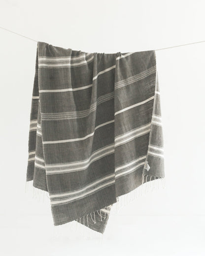 Aden Throw - Grey / Natural