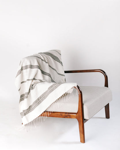 Aden Throw - Natural / Grey