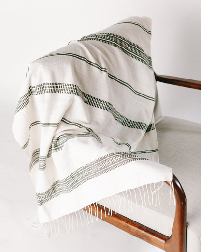 Aden Throw - Natural / Grey