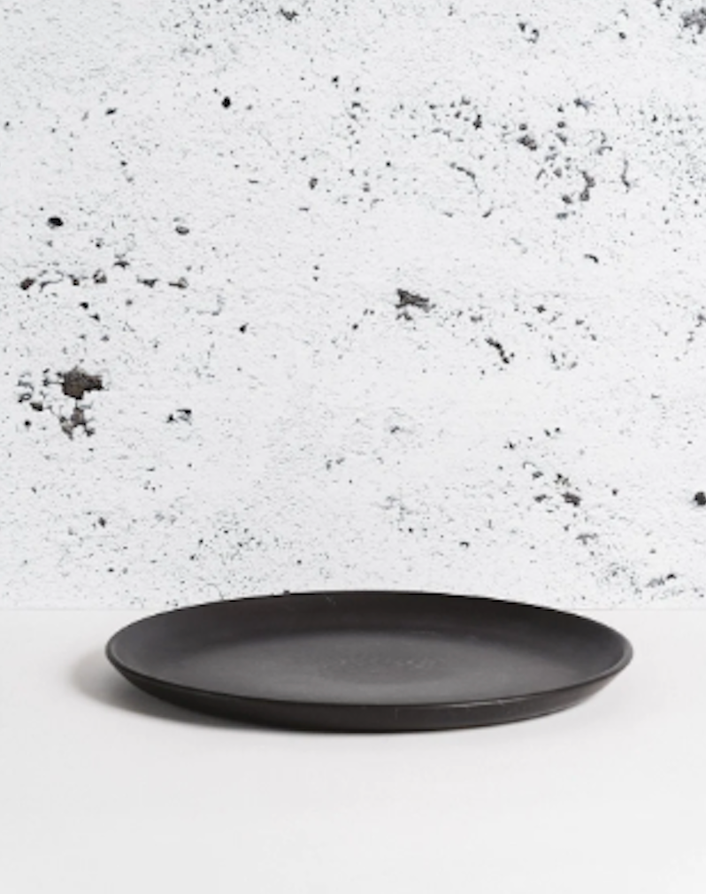 S/4 Tunisian Dinner Plate - Matte Black