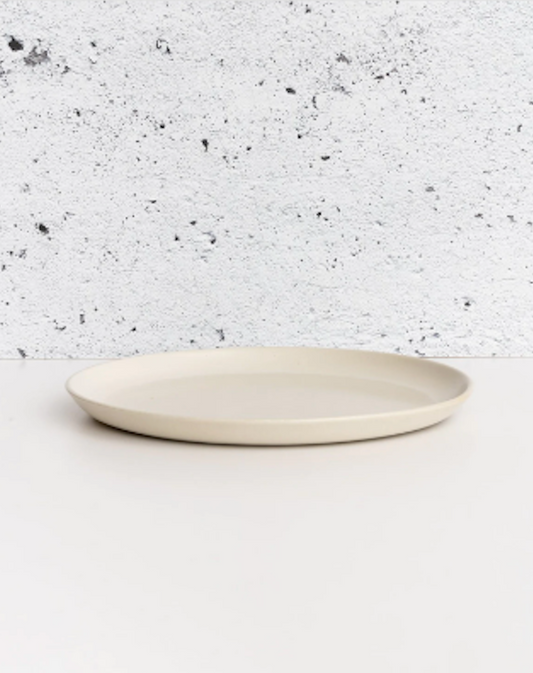 S/4 Tunisian Dinner Plate - Matte White