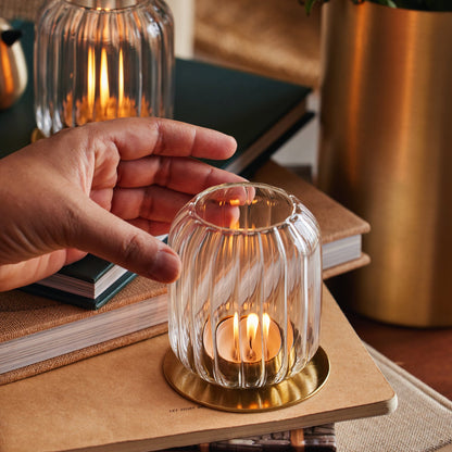 Kira Glass Lantern - set of 2