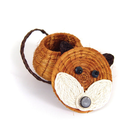 Fox Lidded Basket