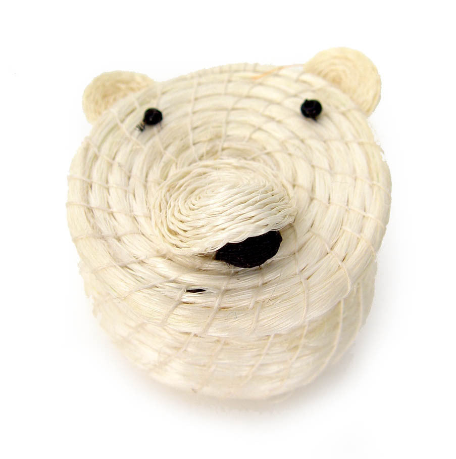 Polar Bear Lidded Basket